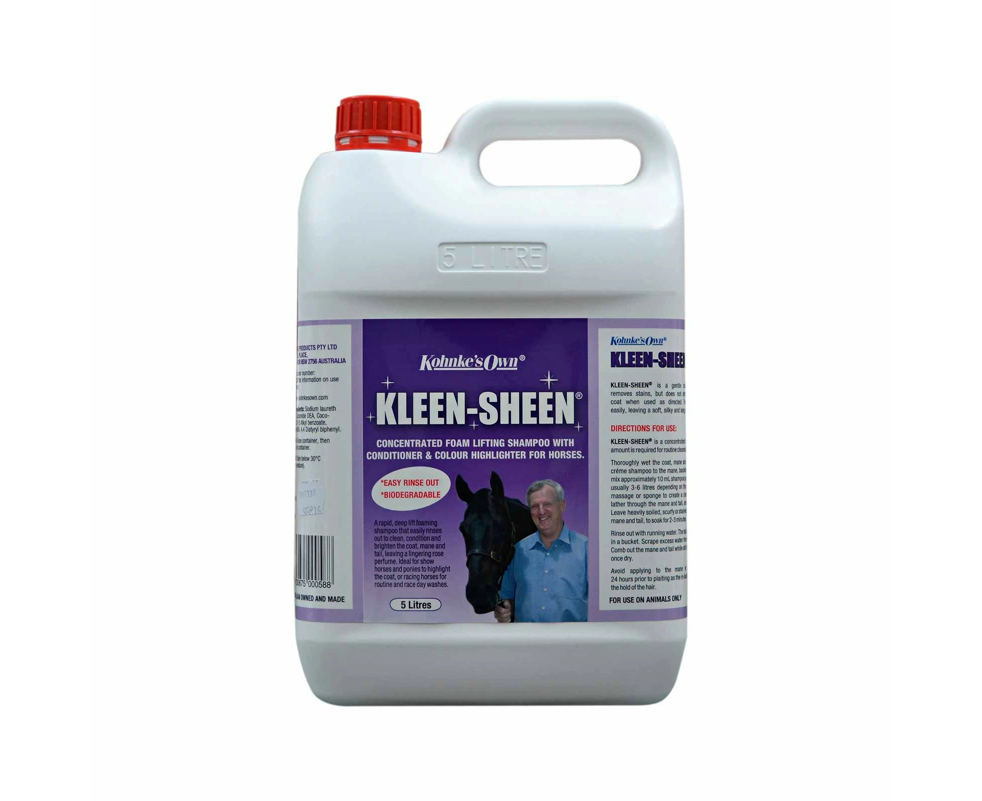 Kohnkes Own Kleen Sheen Horse Shampoo 5L