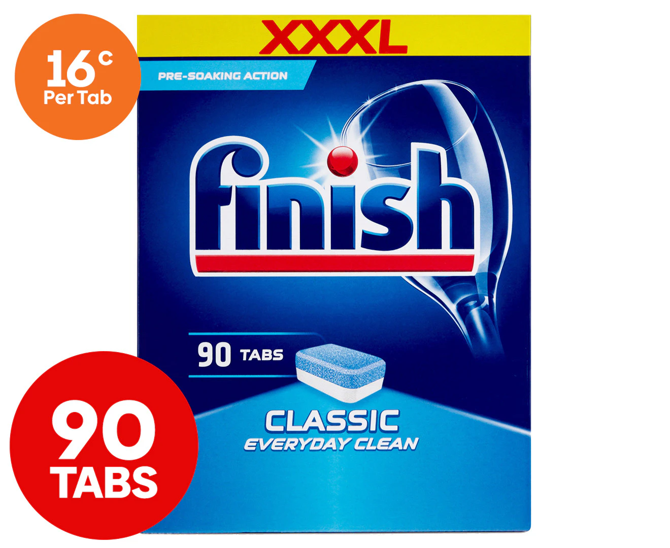 Finish Classic Dishwashing Tabs 90pk