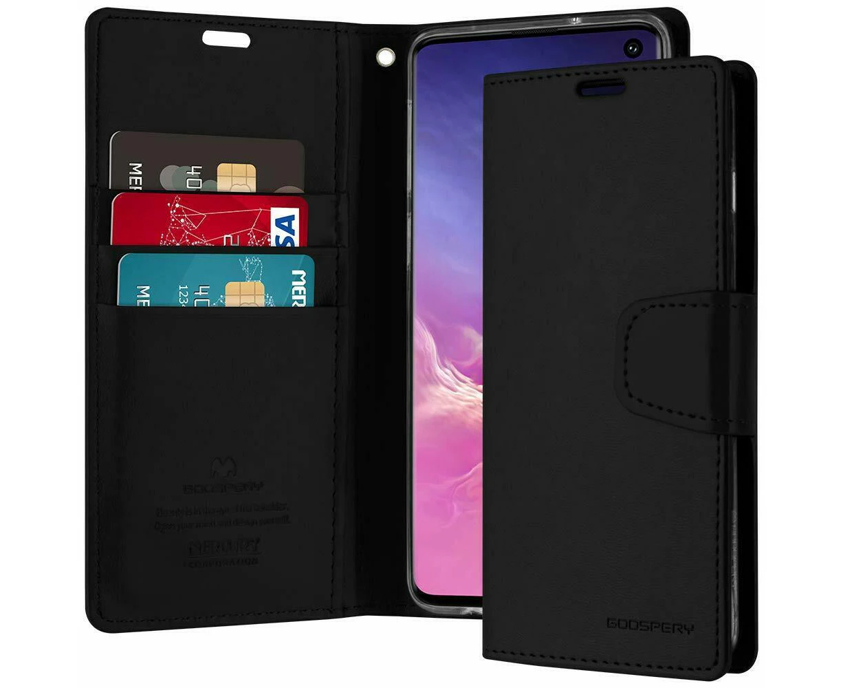 Mercury Goospery Sonata Diary Flip Case Wallet Cover For Samsung Galaxy S10e - Black