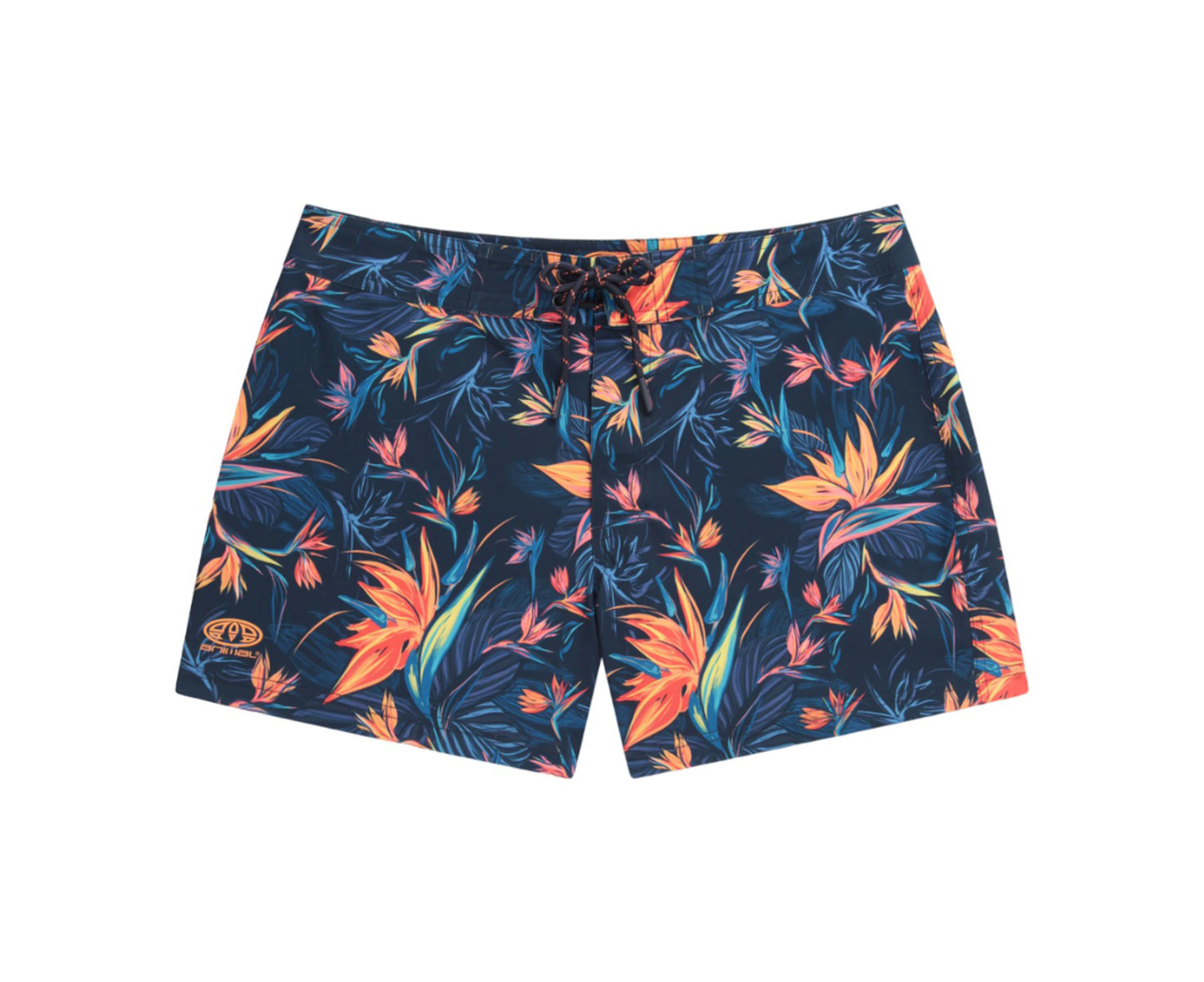 Animal Womens Aurora Flower Boardshorts (Orange) - MW2851