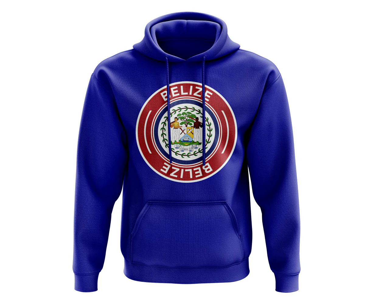 Belize Football Badge Hoodie (Royal)