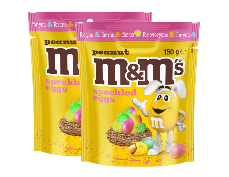 2 x M&M's Peanut Speckled Eggs 150g