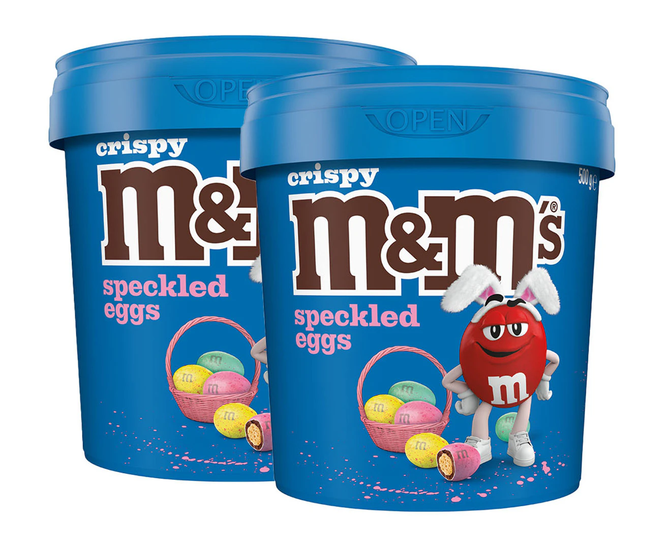 2 x M&M's Crispy Speckled Easter Eggs 500g