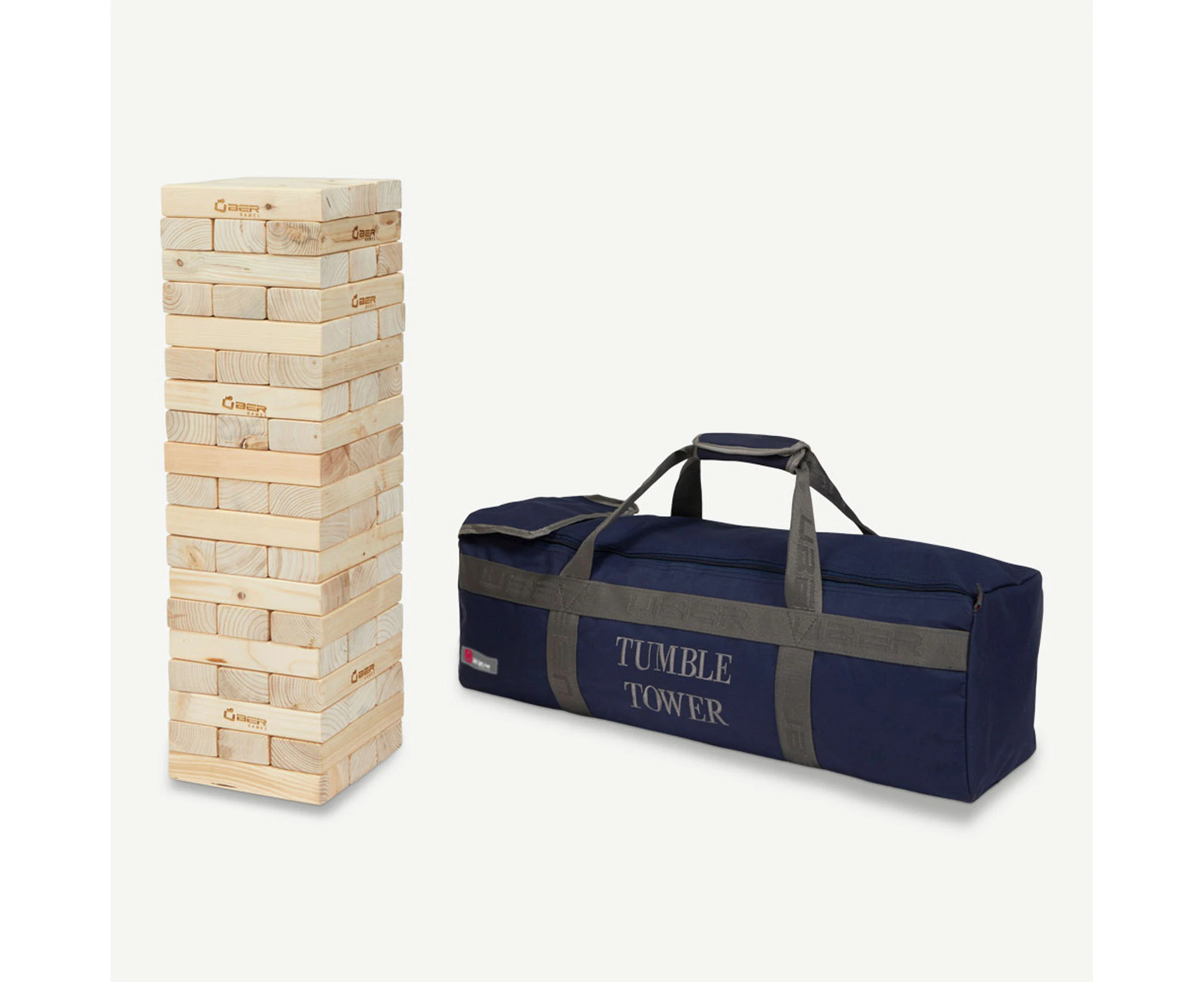 Tumble Tower Pine  – Oversized Jenga Style Game for All Ages. 68cm - 120cm+.