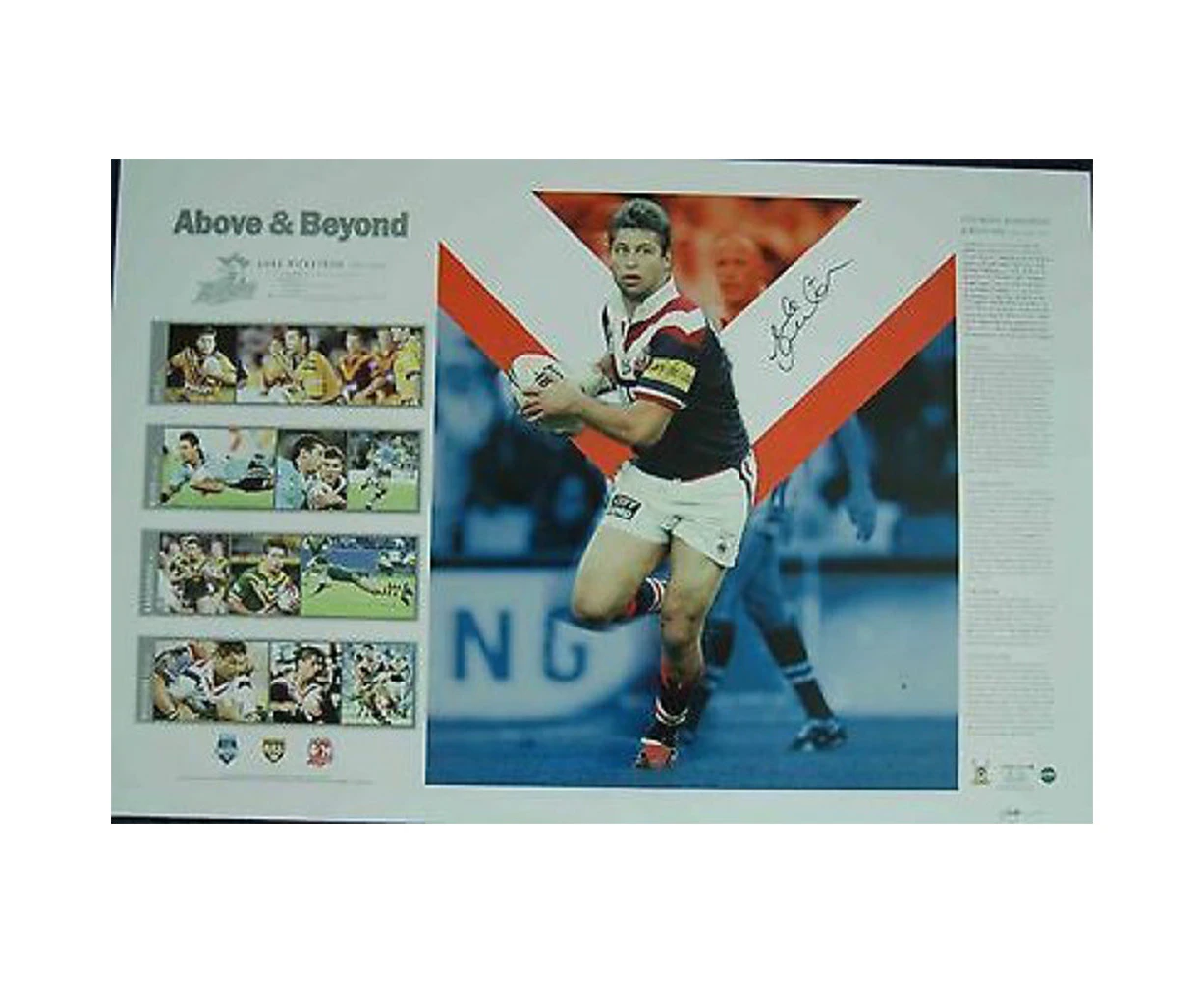 Sydney Roosters - Luke Ricketson Signed & Framed 'Above & Beyond' Career Print