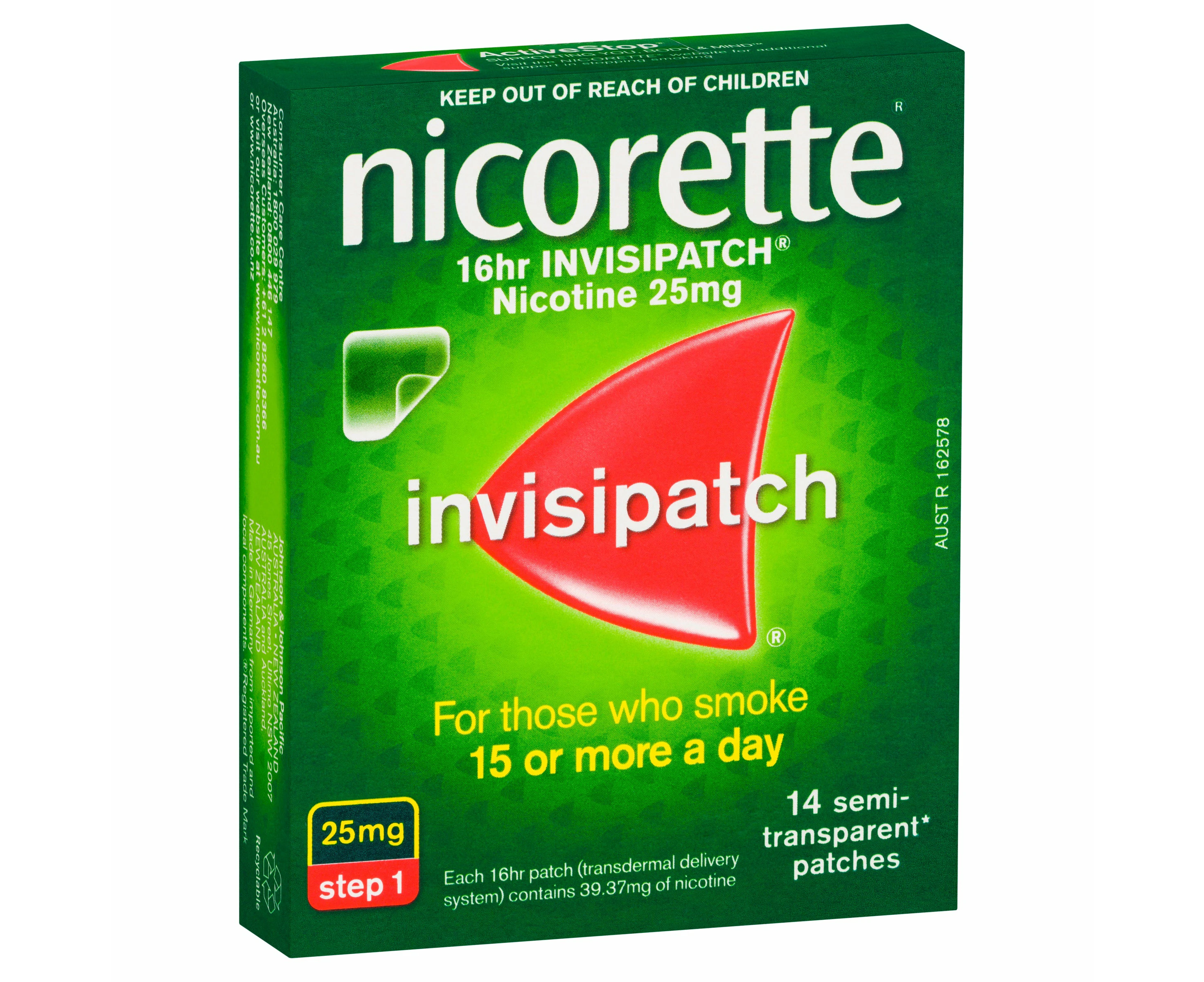 Nicorette InvisiPatch 25mg 14 Patches