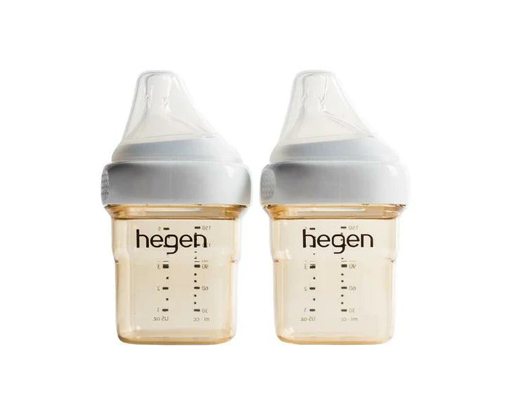 Hegen PCTO(TM) 150ml Feeding Bottle PPSU, 2-Pack with 2 x Slow Flow Teat (0 to 3 Months)