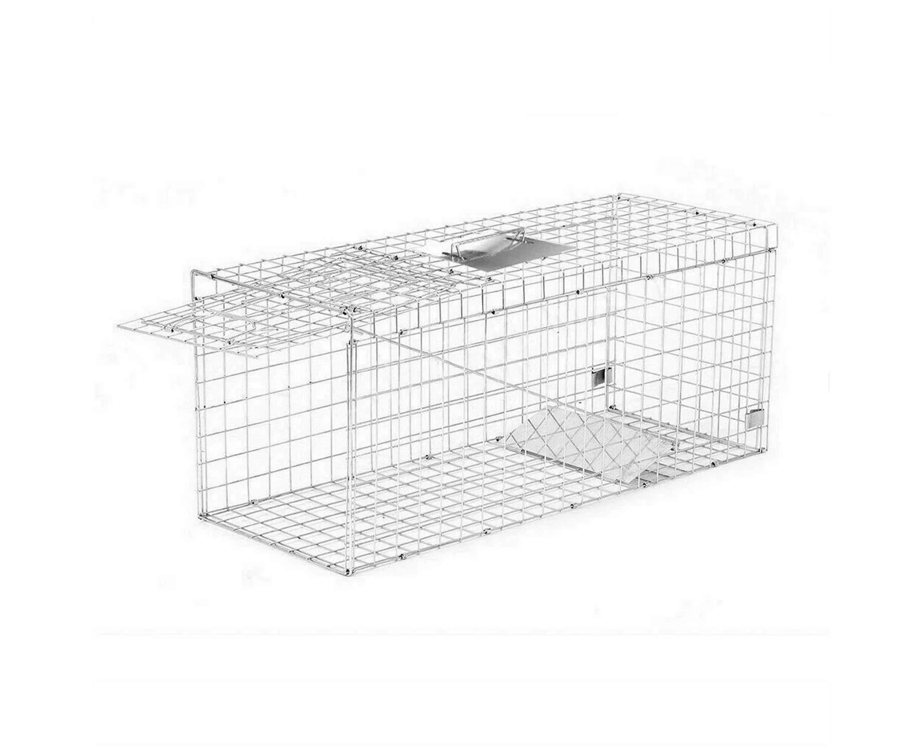 Animal Trap Cage Folding Humane Live Catch Possum Fox Rat Cat Rabbit Bird