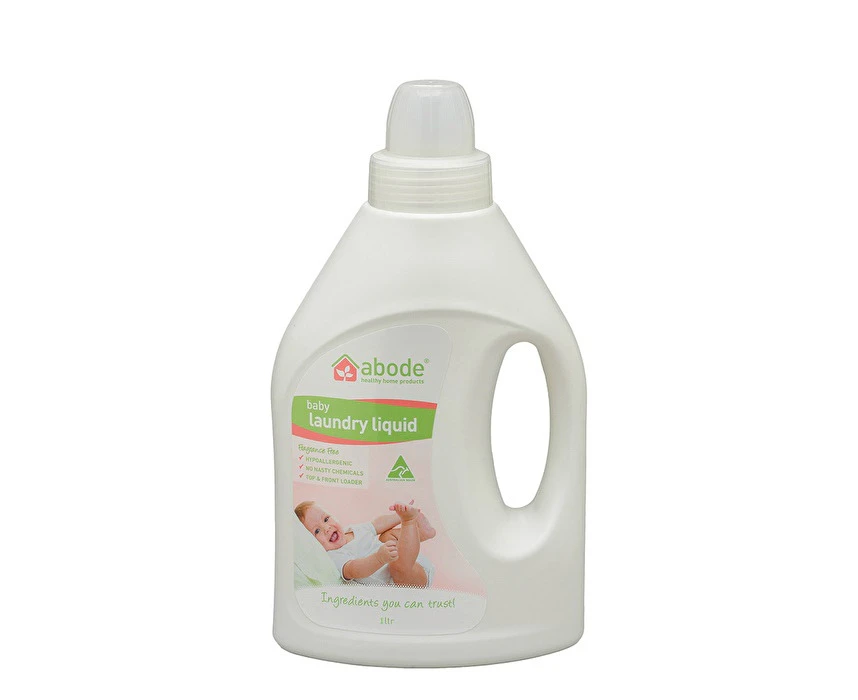 Abode Cleaning Products Abode Laundry Liquid (Front & Top Loader) Baby (Fragrance Free) 1000ml