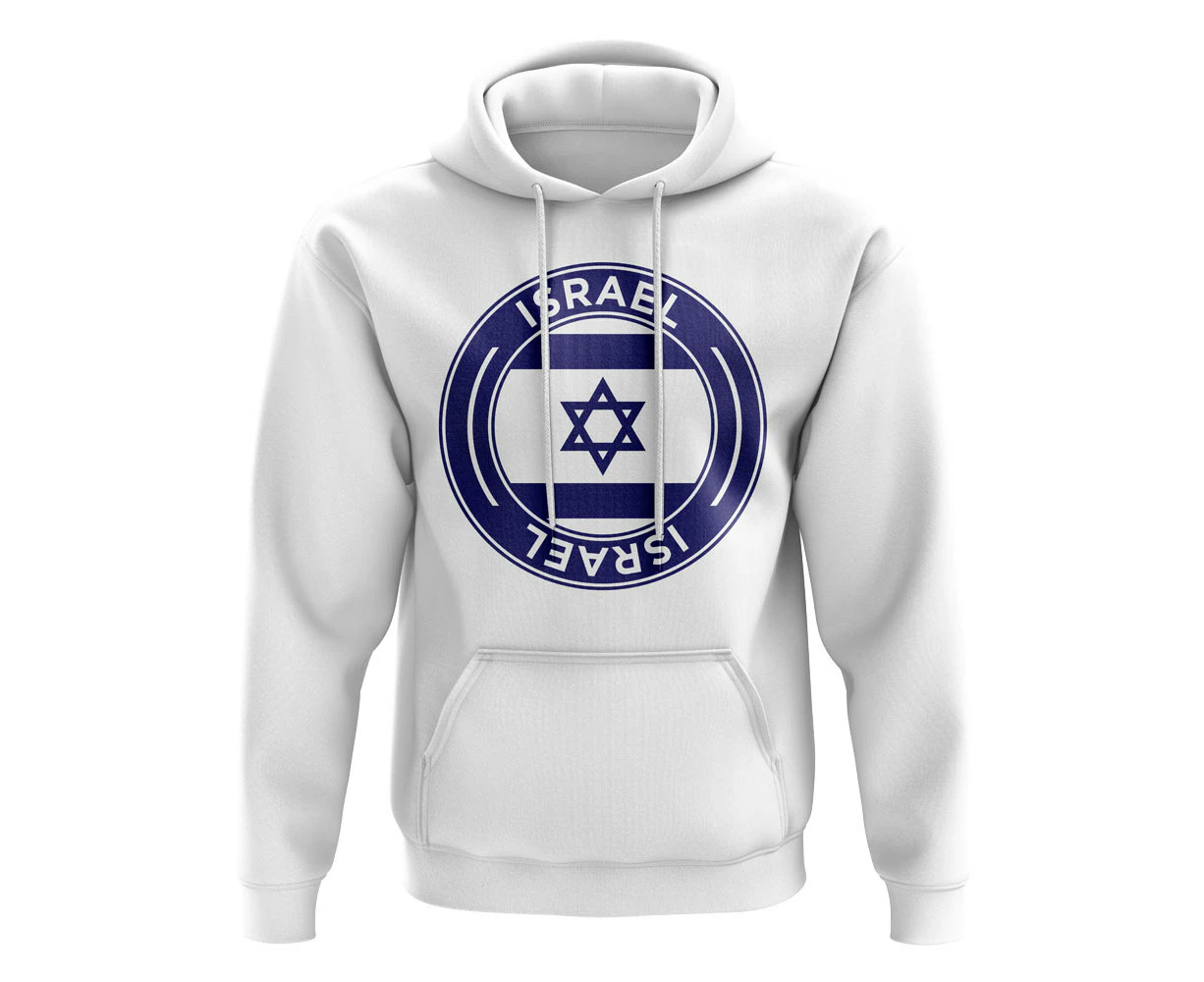 Israel Football Badge Hoodie (White)