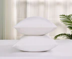 Daniel Brighton Percale Cotton Combo Fitted Sheet Set - White