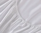 Daniel Brighton Percale Cotton Combo Fitted Sheet Set - White