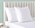 Daniel Brighton Percale Cotton Euro Pillowcase 2-Pack - White