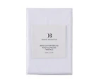 Daniel Brighton Percale Cotton King Pillowcase 2-Pack - White