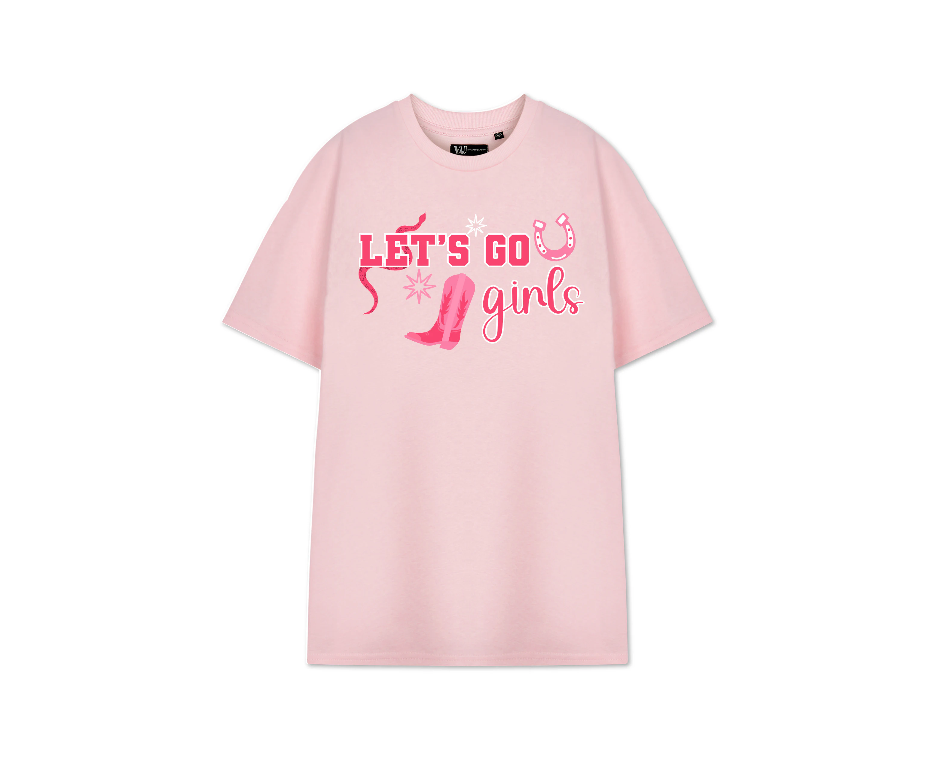 Show Me The Merch Womens Short Sleeved T-Shirt (Pink)