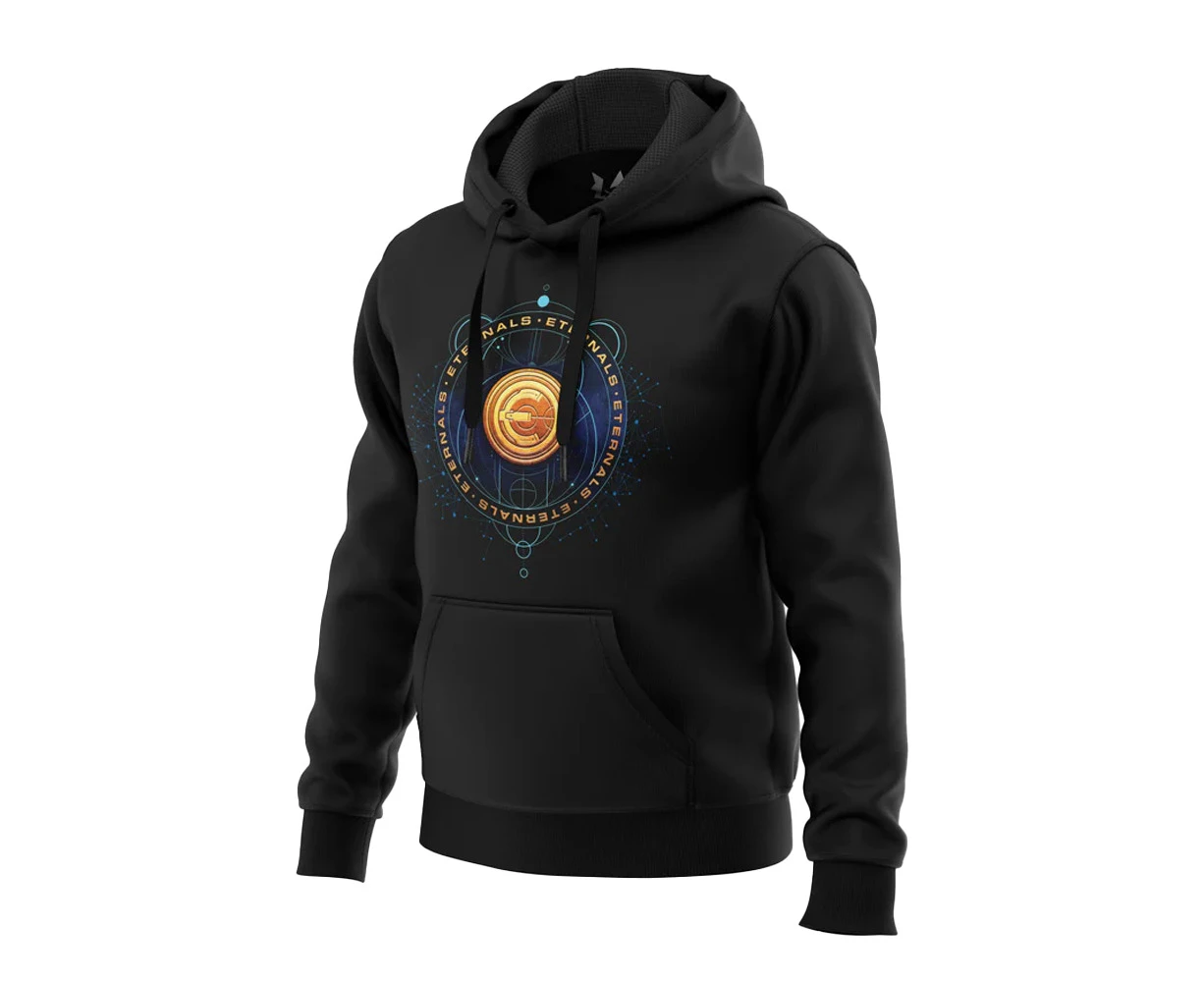 Marvel Mens Eternals Movie Emblem Hoodie (Black) - BI9556