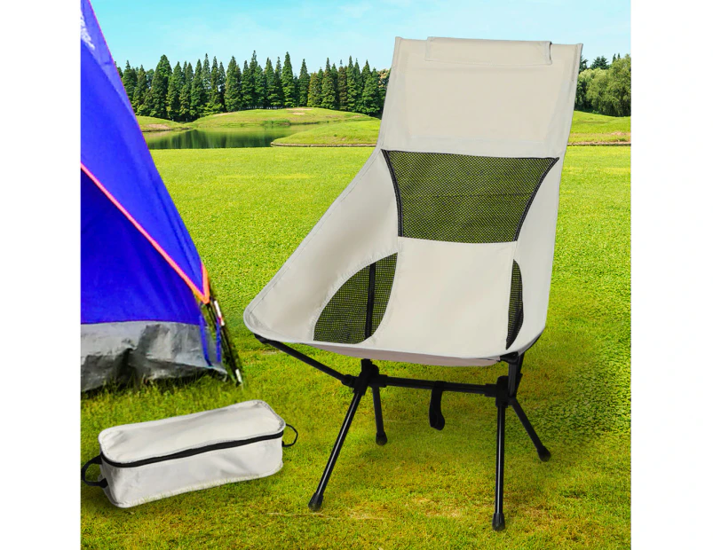 Levede Camping Chair Folding Outdoor Portable Lightweight Beach Picnic Fishing