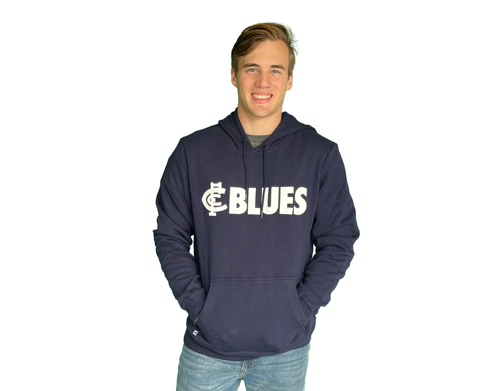 Carlton Blues AFL Mens Team Crest  OTH Hood