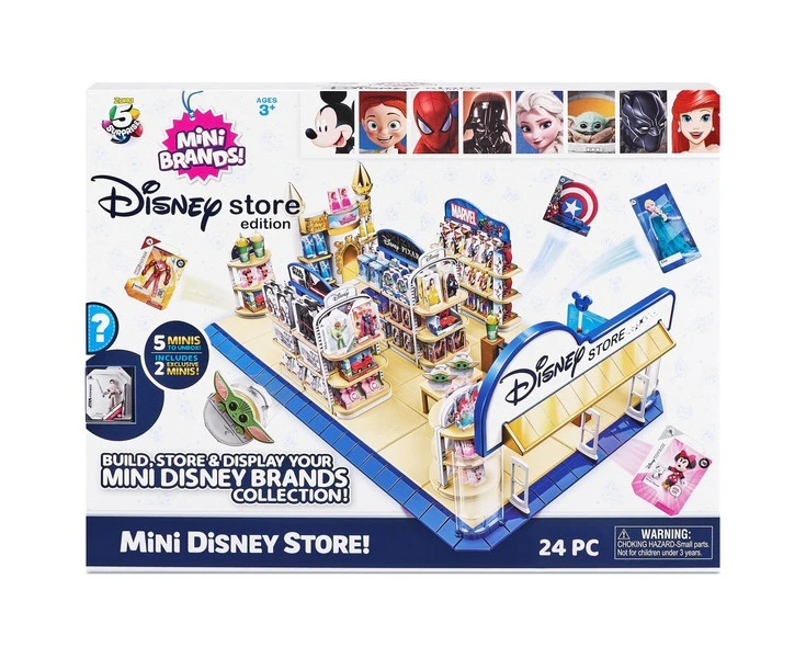 Zuru 5 Surprise Toy Mini Brands Disney Store Playset with 2 Exclusive Minis