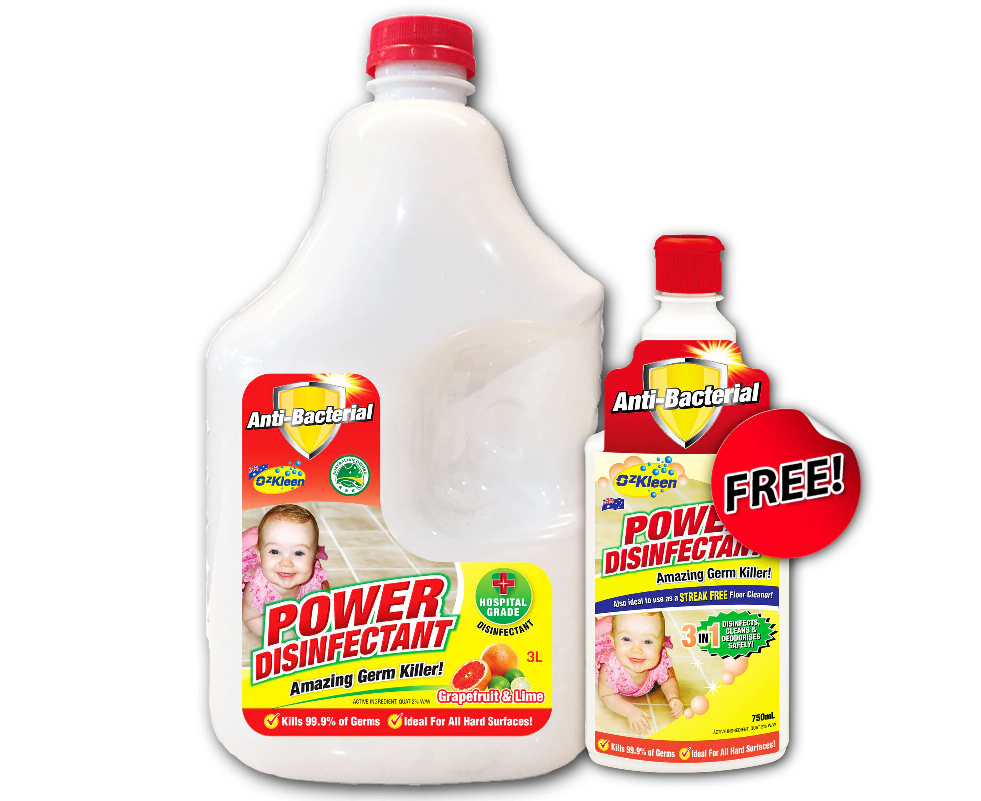 3LTR + 750ml FREE Power Disinfectant | Germ Killer