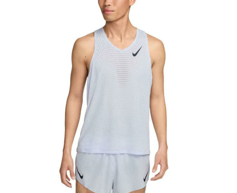 Nike Mens Dri FIT ADV AeroSwift Racing Singlet - Light Blue