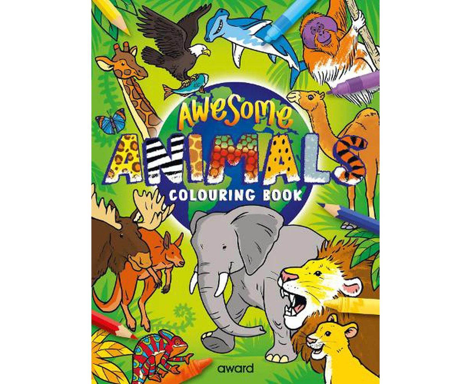 Awesome Animals Colouring Book