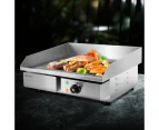 Devanti Commercial Electric Griddle 55cm BBQ Grill Plate 3000W