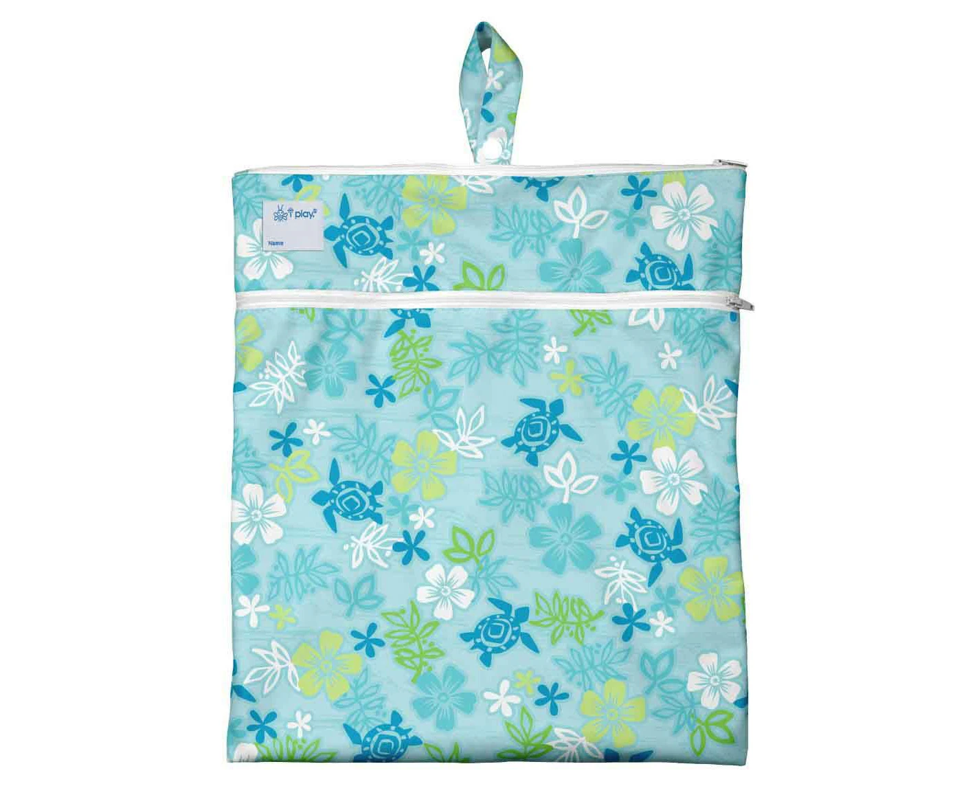 Green Sprouts | Wet & Dry Bag - Aqua Hawaiian Turtle