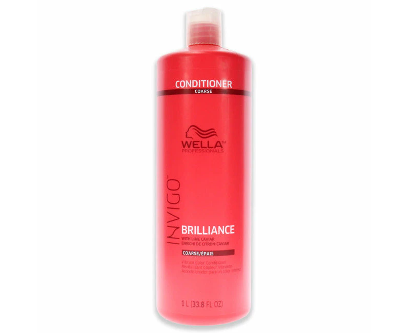 Invigo Brilliance Conditioner For Coarse Hair by Wella for Unisex - 33.8 oz Conditioner