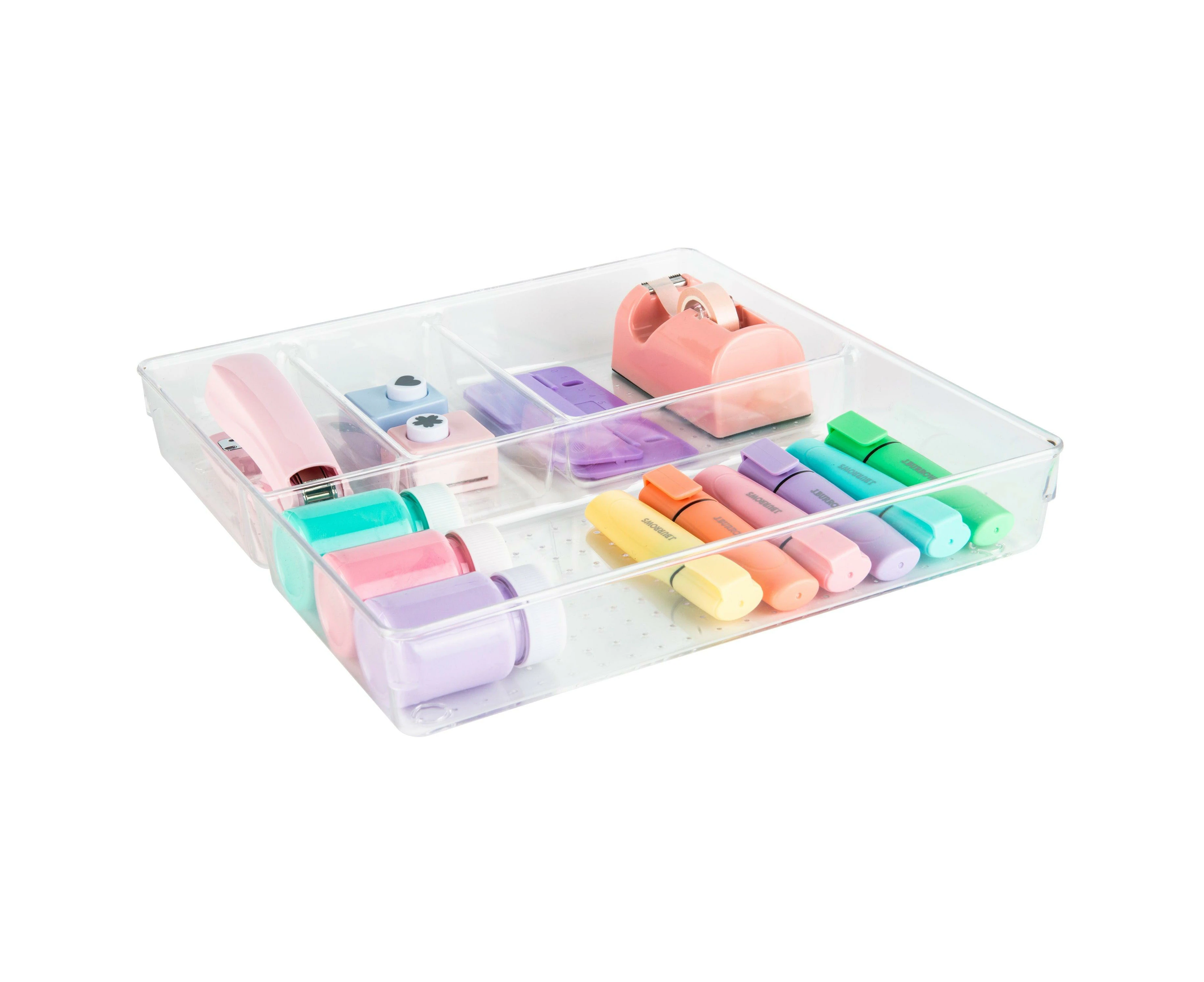 Multi-use Clear Drawer Organiser Tray