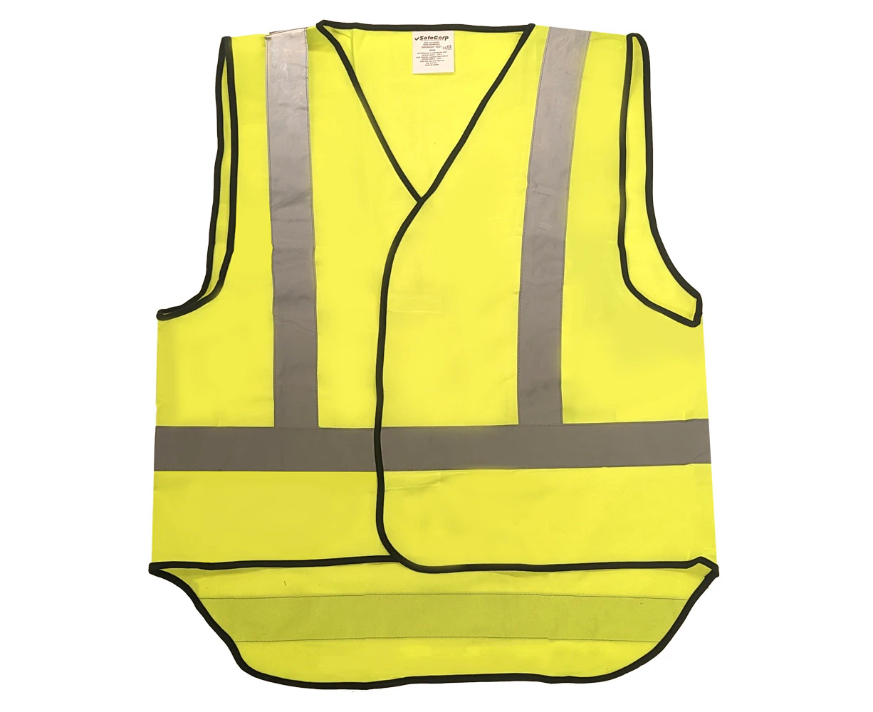 Safecorp Hi-Vis Safety Reflective Vest Personal PPE Workwear Day/Night YEL 3XL