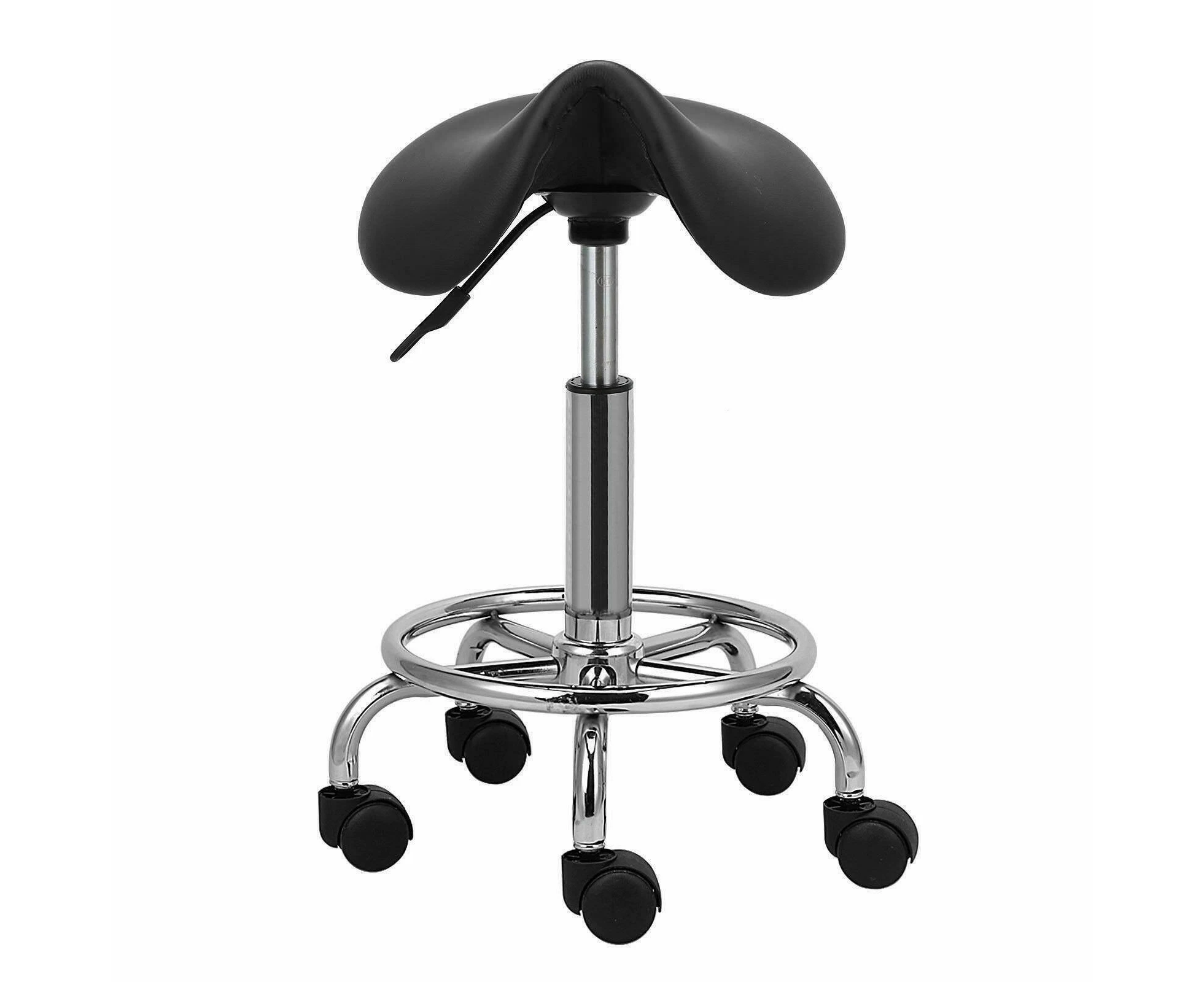 Saddle Salon Stool Bar Swivel Chair Massage Barber Hairdressing Hydraulic Lift