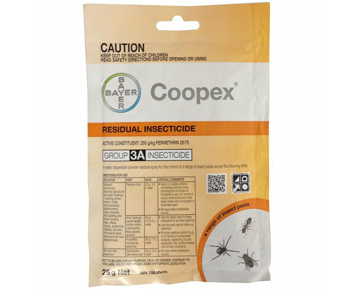 Bayer 25g Coopex Insecticide Sachet Surface/barrier Spray