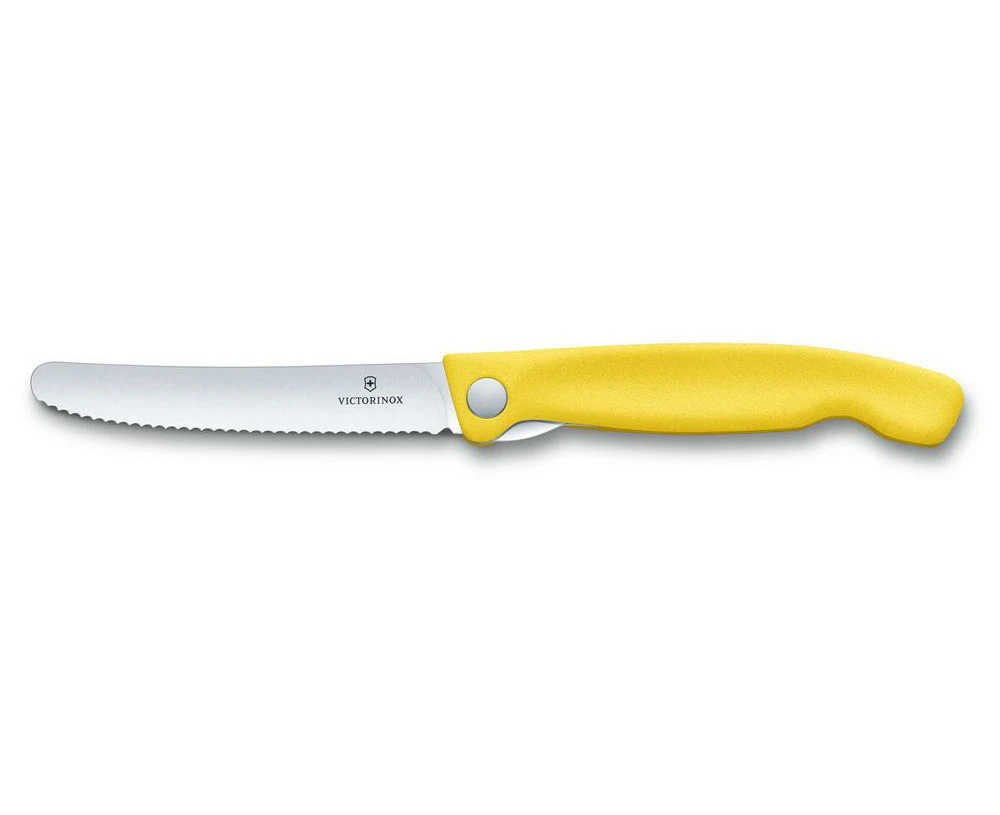 Swiss Classic Foldable Paring Knife (Yellow) - 11cm