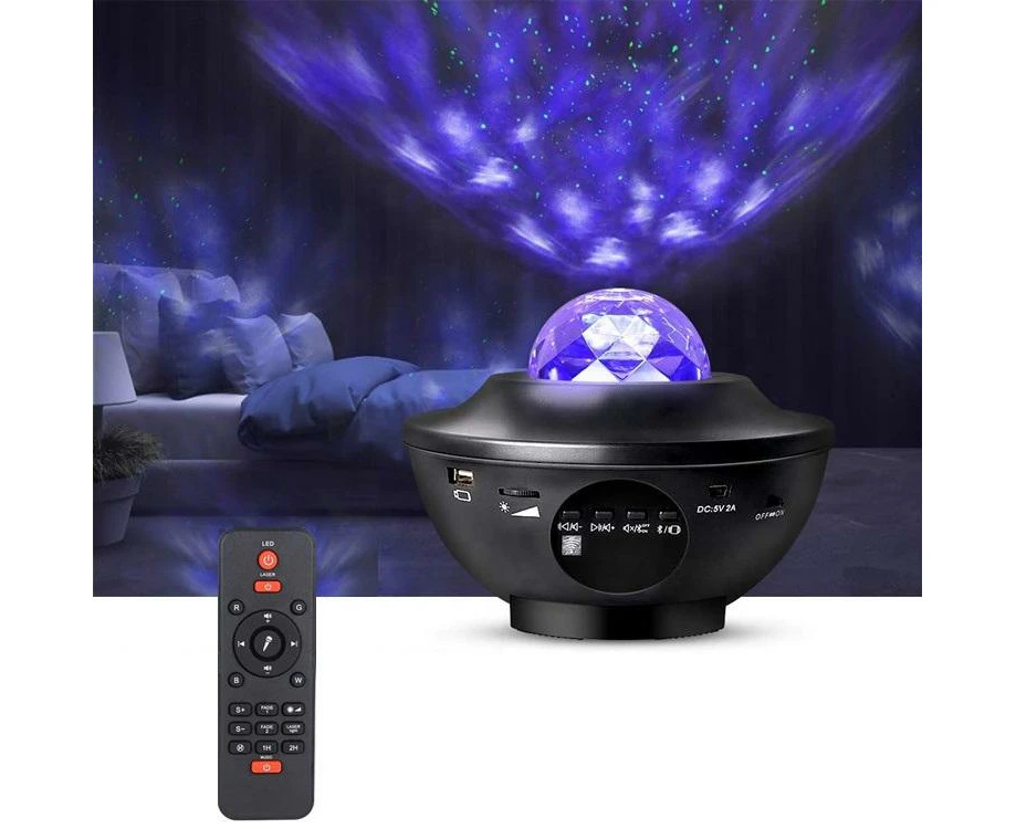 USB LED Projector Kids Baby Smart Night Moving Ocean Galaxy Light Bluetooth Speaker Projector