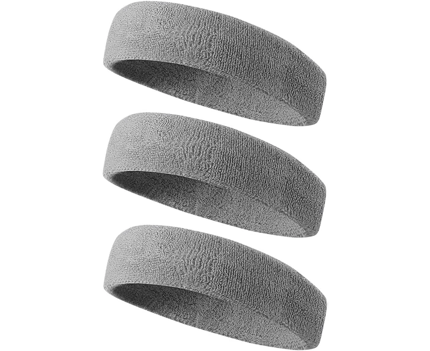 Proxima Direct Sweatbands, 3 Pack Sports Headband for Women Men Girls Boys, Super Comfy Sports Sweatband for Gym Workout Yoga Soccer Boxing Tennis