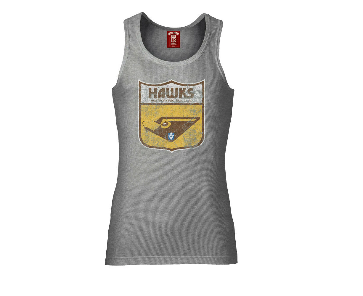 Hawthorn Mens Retro Singlet