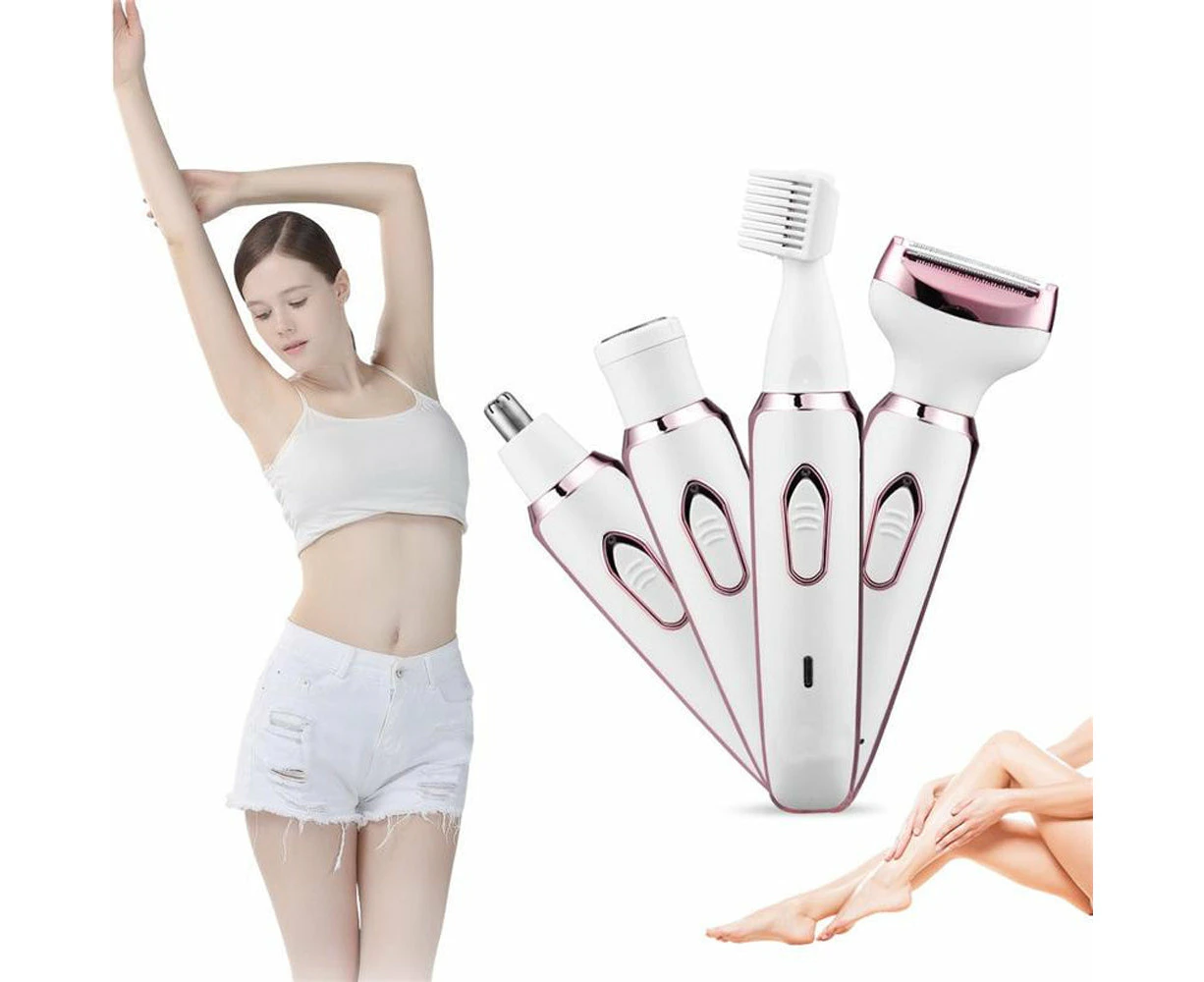 Hansona 4-in-1 Women's Painless Epilator Electric Shaver