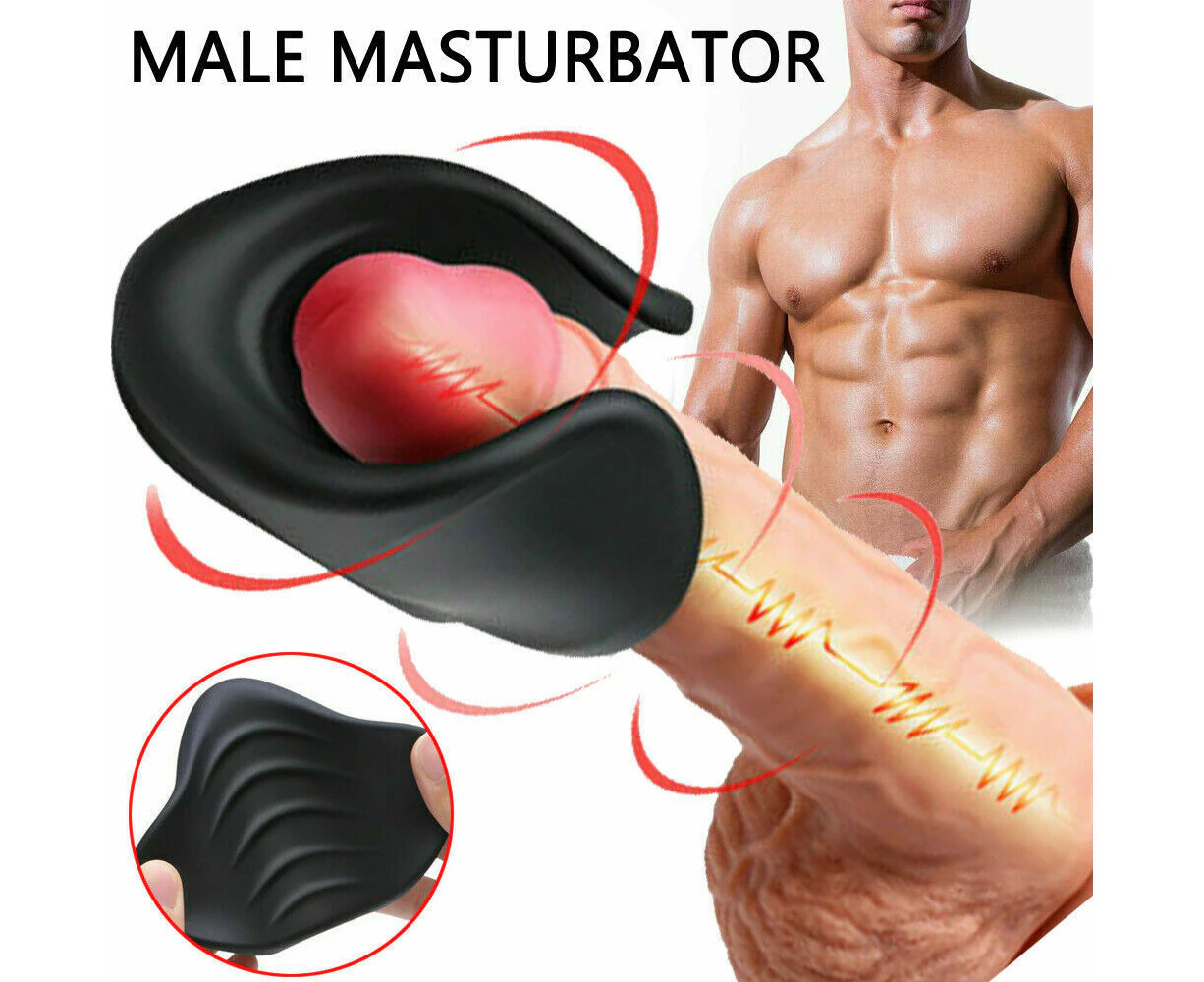 Male Glans Penis Vibrator Massager Male Masturbator Cup Handsfree Sex Toys