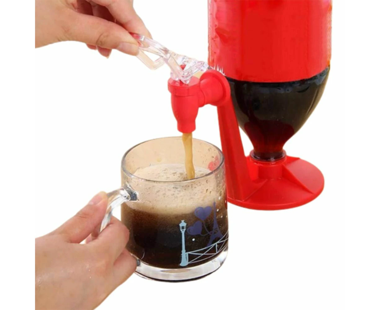 Hansona Plastic Fizz Saver Dispenser - Red