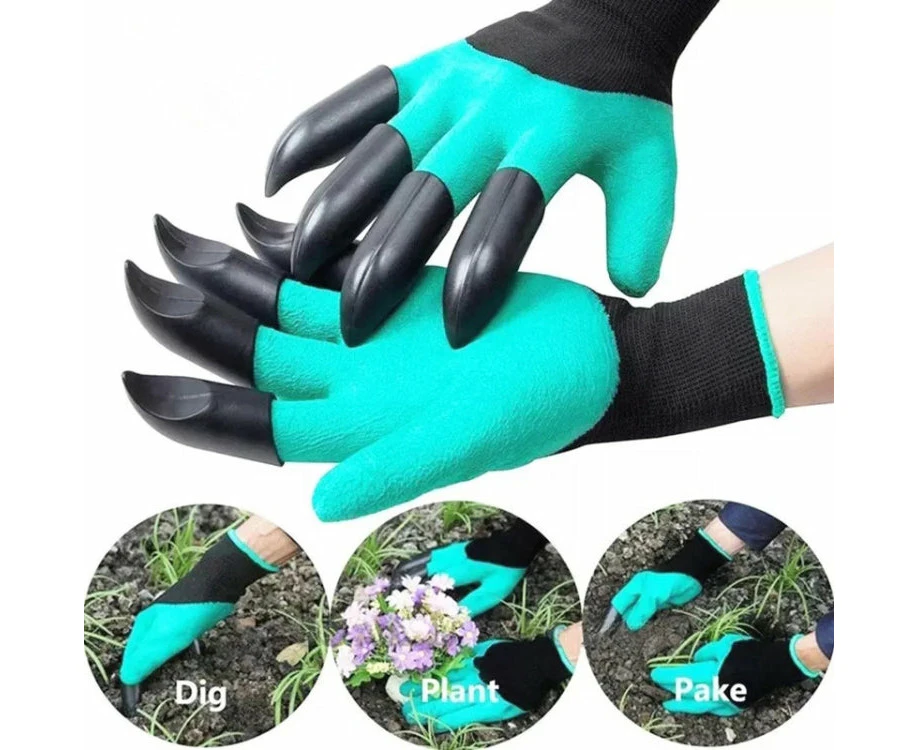 Hansona Latex Glove pair With Claws For Digging and Planting