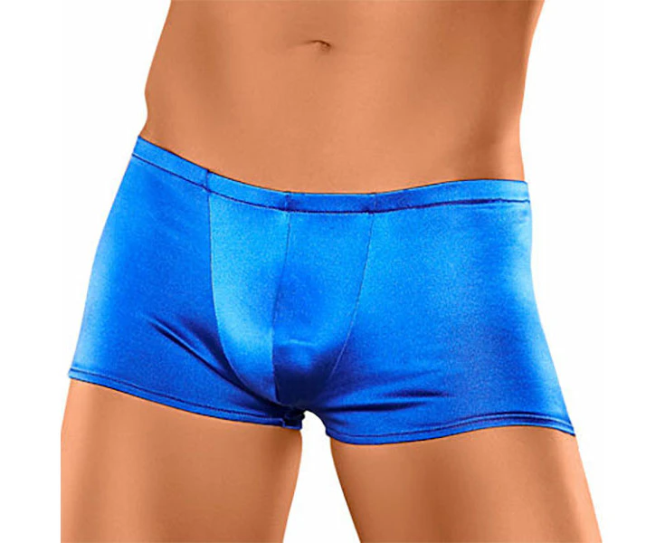 Male Power Satin Lycra Trunks 153-076 Royal