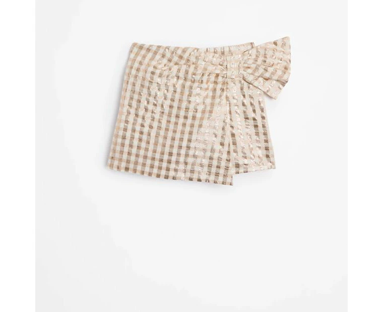 Target Metallic Gingham Skort