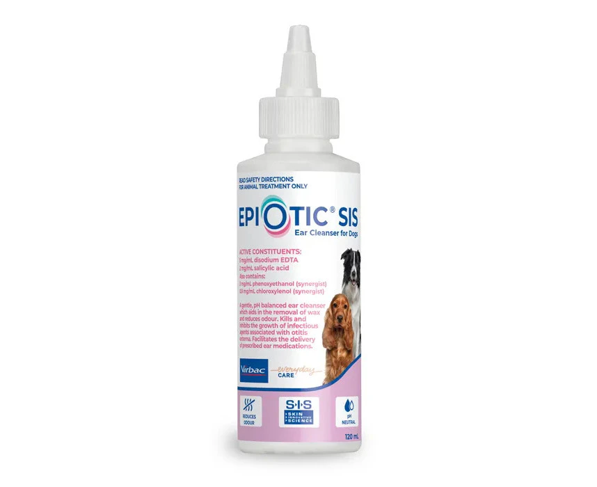 Epiotic Sis 120ml Dog Ear Cleanser by Virbac