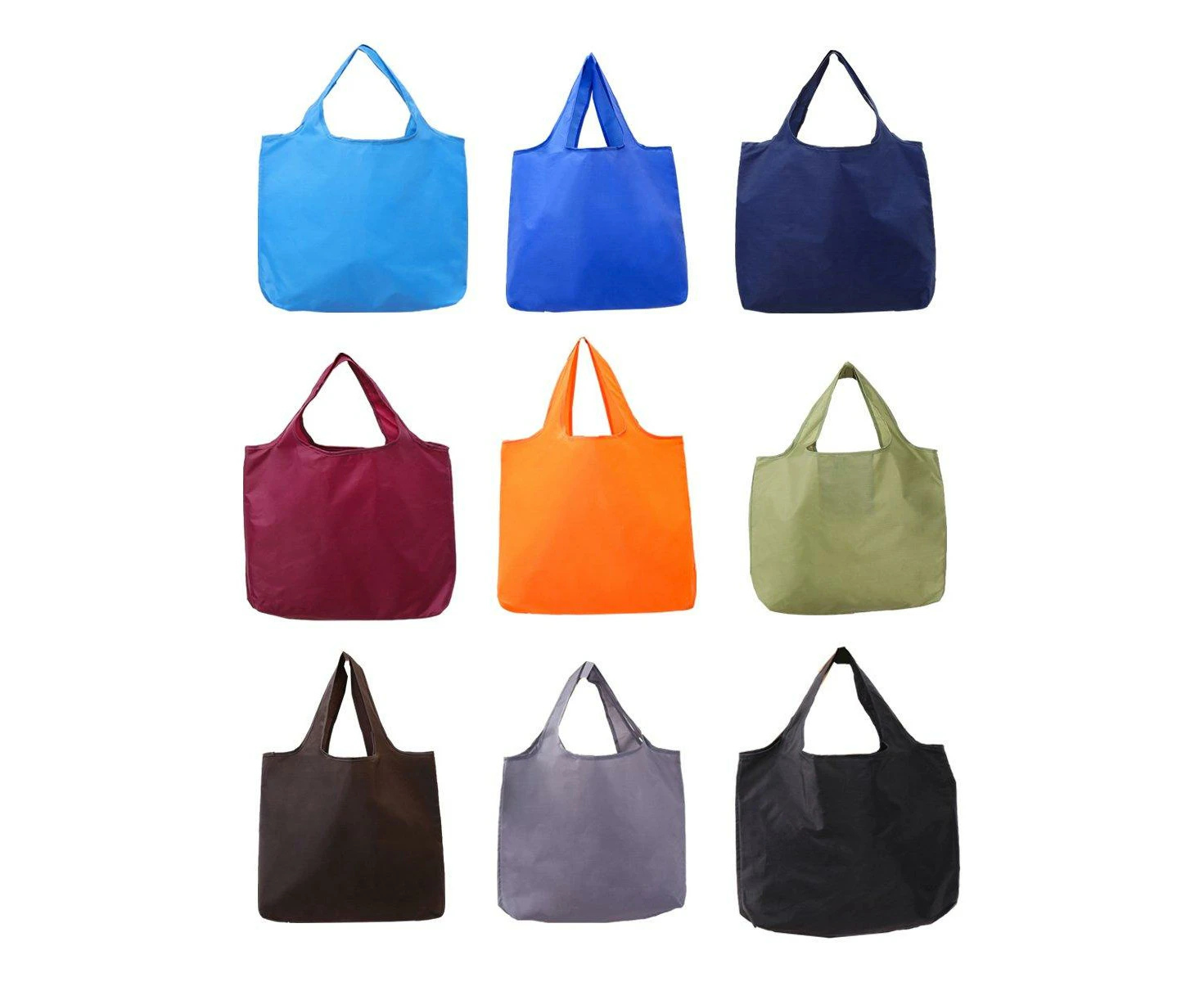 Large Multi Colour Waterproof Shopping Bag Foldable Portable Reusable Bag