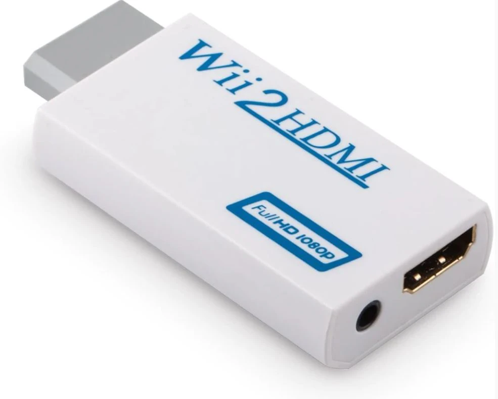 Wii HDMI Adapter 1080p Wii to HDMI Converter 3.5mm Adapter Audio HD Video Output