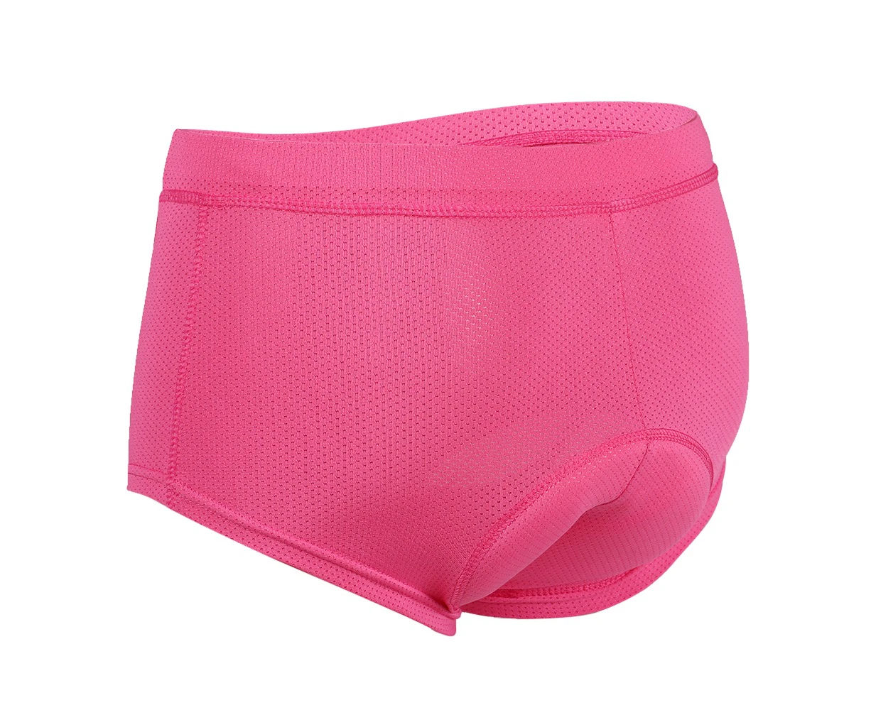 Lixada Women Cycling Underwear Pants Gel 3D Padded Bike Bicycle Shorts Underpants - Rose