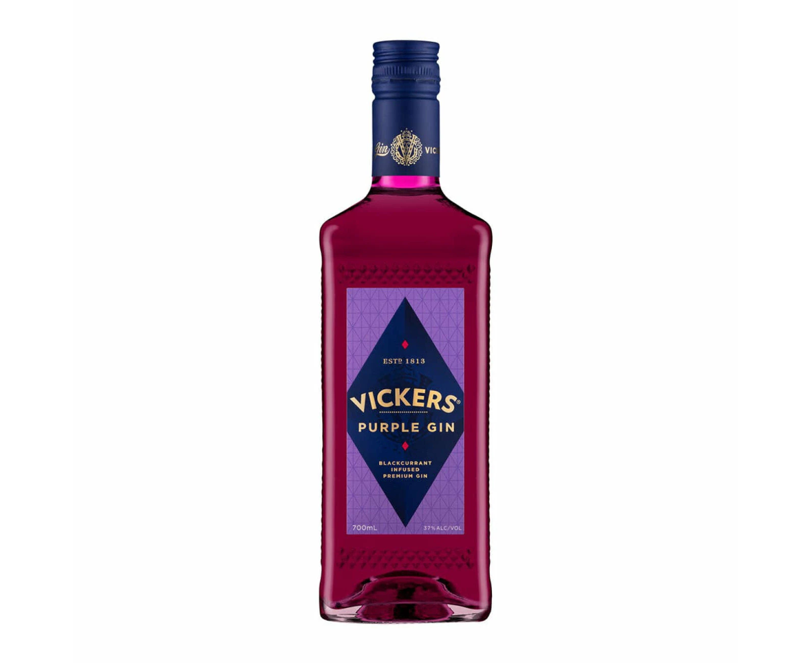 Vickers Purple Gin, 700ml 37% Alc.