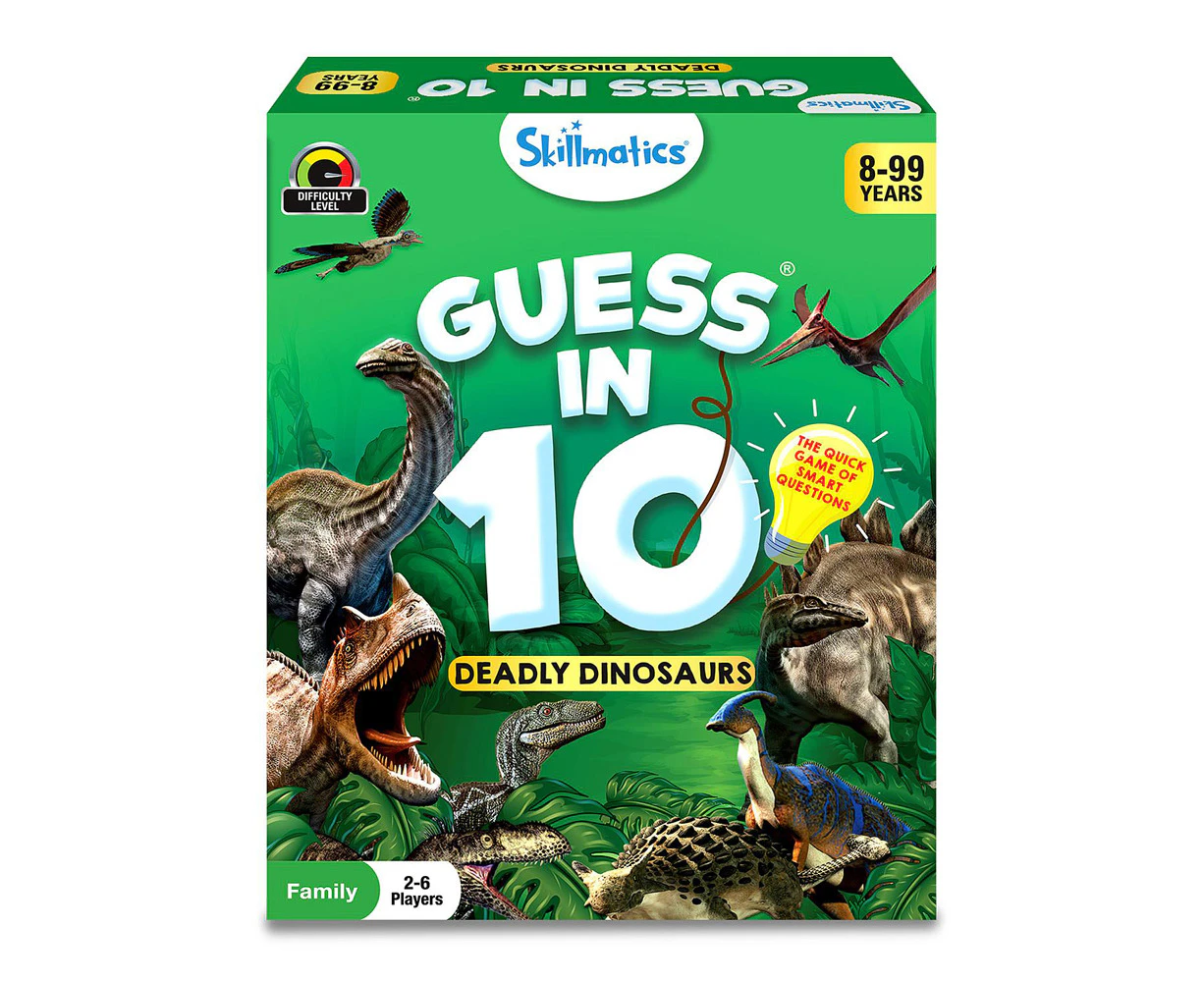 Skillmatics Guess in 10 Deadly Dinosaurs Kids/Childrens Interactive Toy 8+