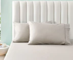 Daniel Brighton Percale Cotton Pillowcase 2-Pack - Sand